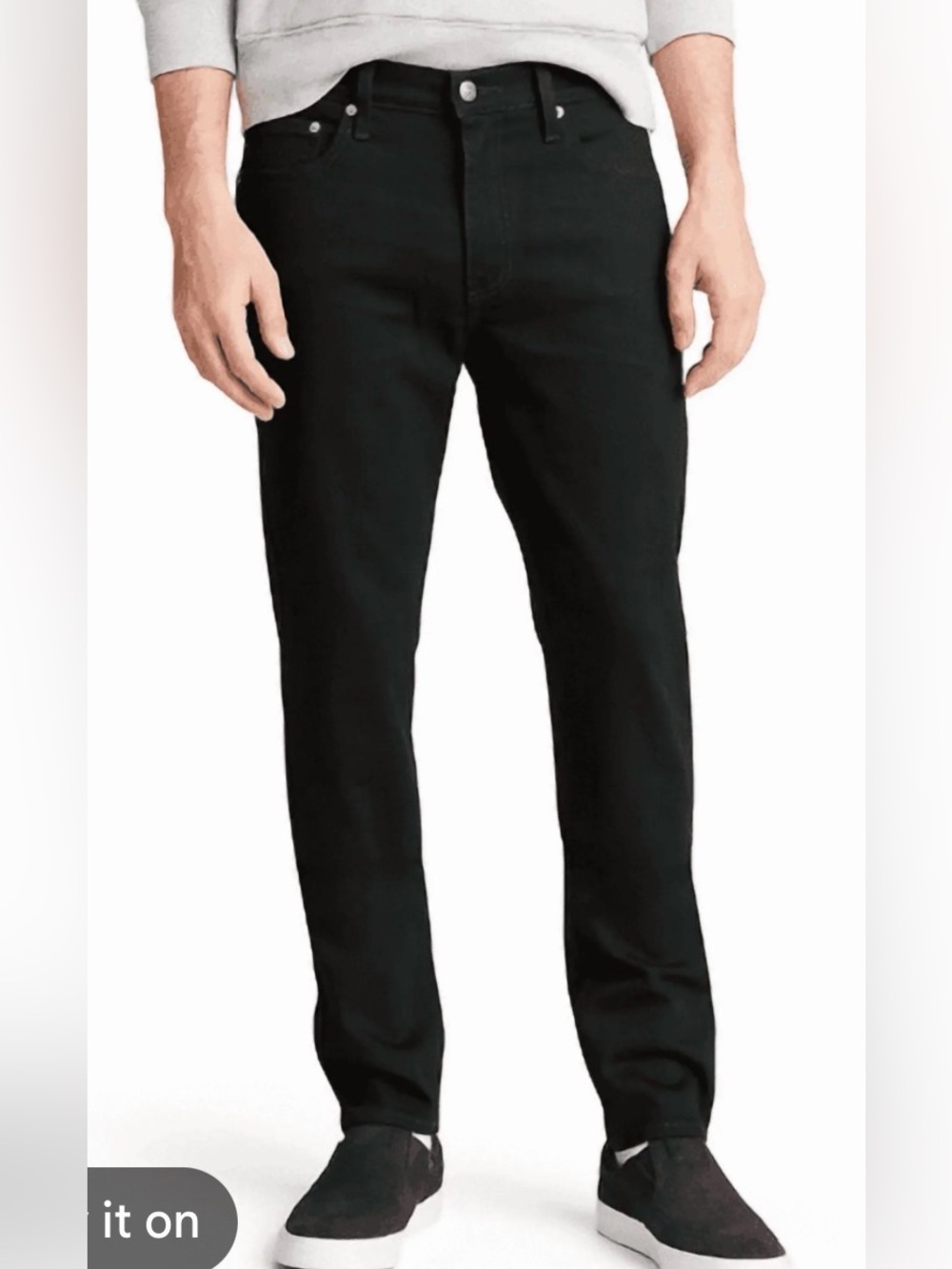NWOT Sonoma Black Slim Straight Jeans